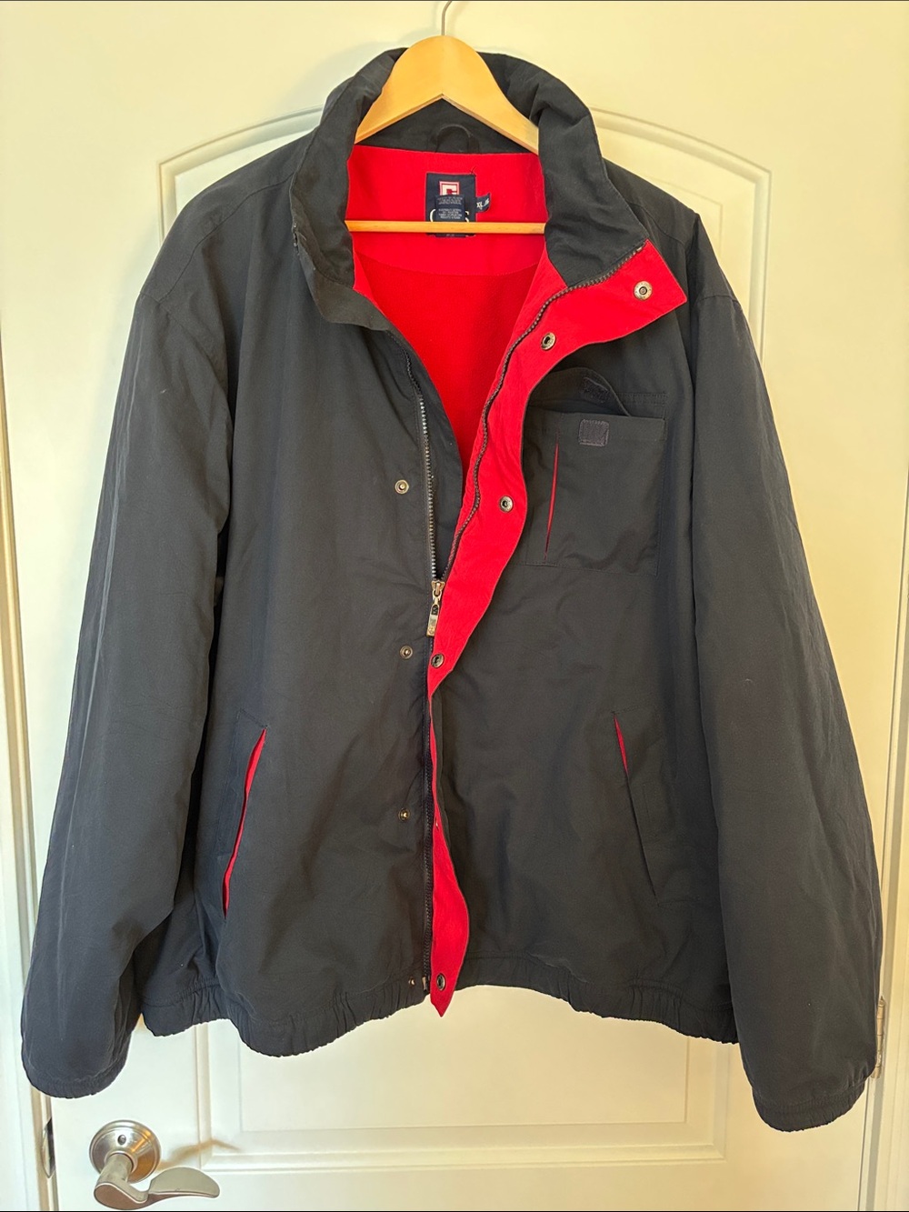 Vintage Chaps Ralph Lauren Navy Red Fleece Lined Jacket Men’s XL EUC